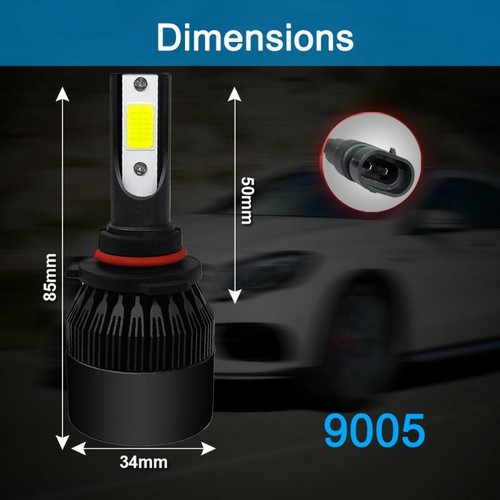 6x 9005 H11 LED Headlight+Fog Bulb Xenon 6000K Combo For Cadillac SRX 2010-2016 - Picture 7 of 12
