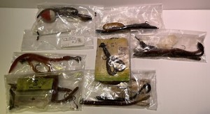 Lot of vintage fishing worms / snake, bobber, rig Bait