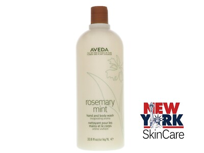 Aveda Rosemary Mint Hand and Body Wash 1 liter / 33.8oz Brand New