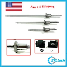 ZYLtech Precision (TRUE C7) 16mm Ball Screw 1605 w/ BF/BK12 End Support - 450mm