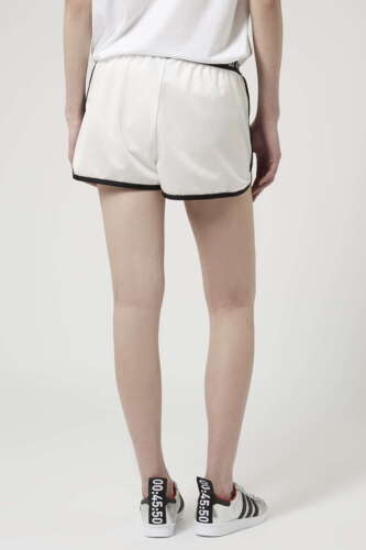 adidas x Topshop Leather Shorts - White - UK12/EU38 - RRP £90 New - Picture 4 of 12