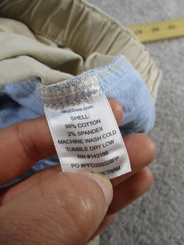 Chubbies Shorts Boys Large Beige Chinos 5" * - Picture 10 of 11