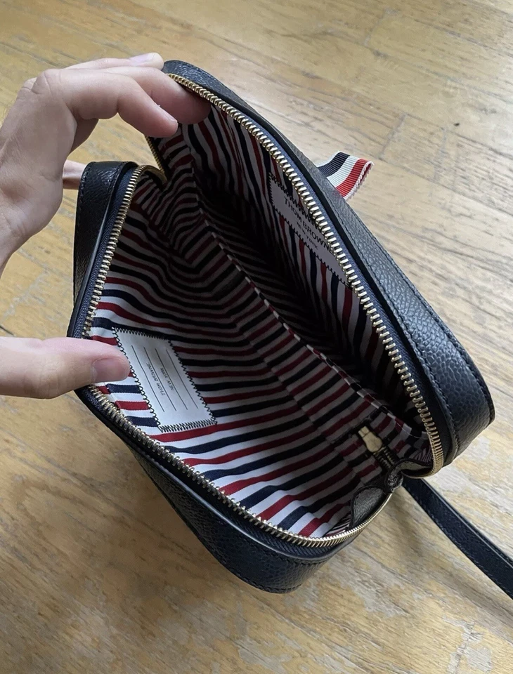 Bolso de cuero para hombre Thom Browne Foto 4 de 4