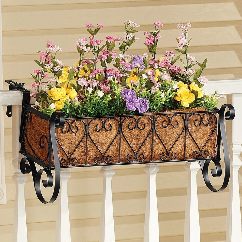42834 Scroll Work Rail Planter