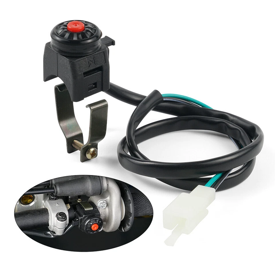 Interruptor de apagado del motor bocina botón de arranque para moto de cross Yamaha Banshee WRF YFM Foto 2 de 4