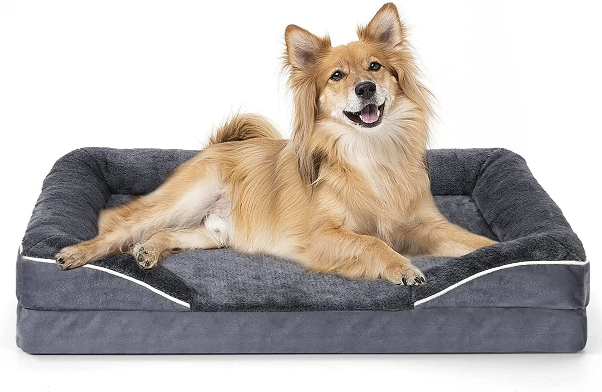 Dog Bed Dog Beds for Large Dogs Orthopedic Bolster Couch Pet Bed
