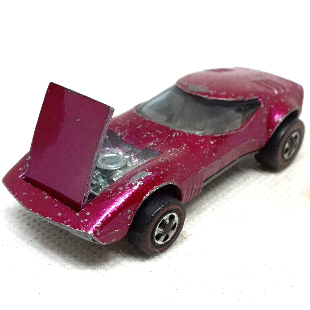 Hot Wheels Redline Torero 1968 Rose Pink Gray Interior Made In