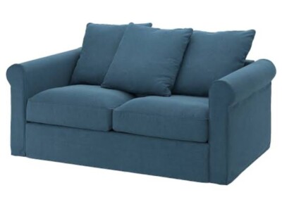New Ikea GRONLID Cover for 2-seat Sofa, Tallmyra Blue,Complete