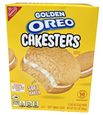 Nabisco Oreo Golden Cakesters Soft Baked Snack Cakes 10.1 oz