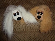 LOT OF 2 VTG 1995 LEWIS GALOOB TOYS POUND PUPPIES PLUSH COCKER SPANIEL DOGS TOYS