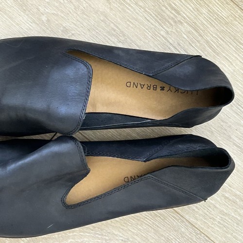 Mocassini Lucky Brand Cahill taglia 10 scarpe nere in pelle ballerine comode classiche - Foto 3 di 7