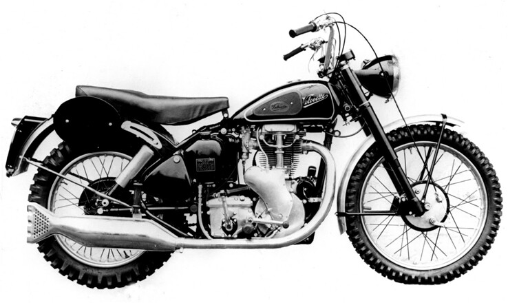 Velocette 1954 endurance racing machine motorcycle photograph press photo