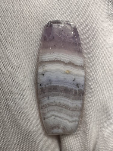 RARE ( 49 ct. ) Sow Belly Agate /Amethyst with Native Silver Designer Cabochon - Picture 3 of 7