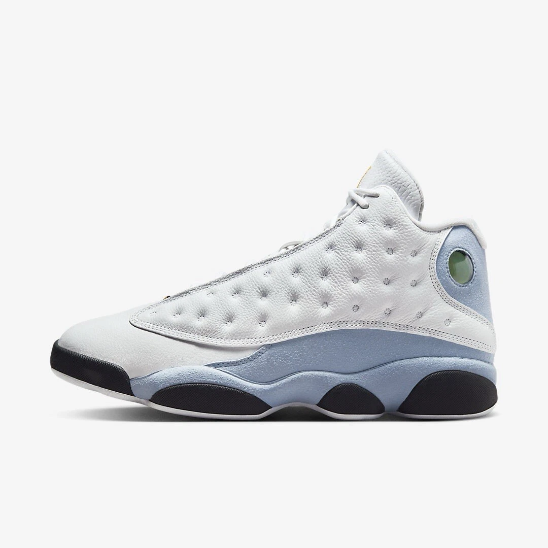 Air Jordan 13 Retro ‘Blue Grey’ White Sneakers, Size 10 BNIB 414571-170
