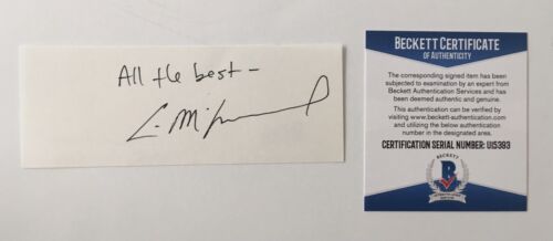 Eric McCormack Signed Autographed 2x5 Card Beckett BAS Certified Will & Grace - Foto 1 di 1