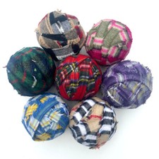 1.8kg Woollen Blanket Selvedge Strips  - Tartans & Neutrals - Rug Making /Crafts