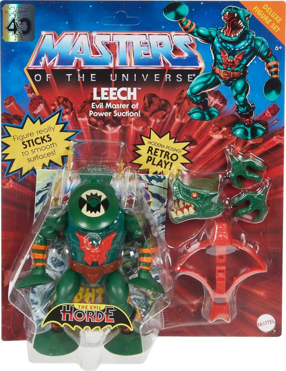 Masters of the Universe Leech Evil Horde Deluxe Action Figure Set by Mattel