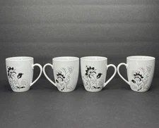 Tabletop unlimited Floral Coffee Mug ( 4pc )