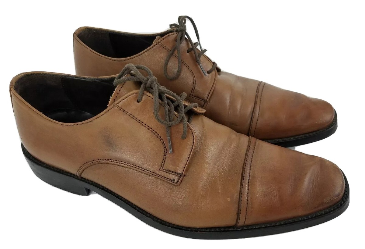 TO BOOT NEW YORK Cap Toe Oxfords | Size 10 | Dark Brown Leather | Made in Italy To Boot New York Nico Leather Oxfords | Saks Fifth Avenue main image 3