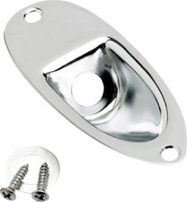 NEW - Genuine Fender Jack Plate For Strat - CHROME, 099-1940-100
