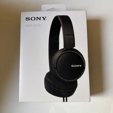 Sony MDR-ZX110 - Black - Wired Over Ear - Quick Folding Style - New - Sealed Box