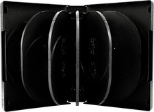 10 Custodie MediaRange DVD Box 12 Posti 39mm per CD/DVD Nero BOX18