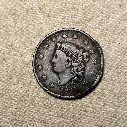 Photo of a 1834-P Large Cent from an eBay listing that sold on Jul 22, 2026