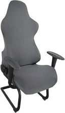 BTSKY Ergonomic Office Computer Game Chair Slipcovers Stretchy Dark Grey 
