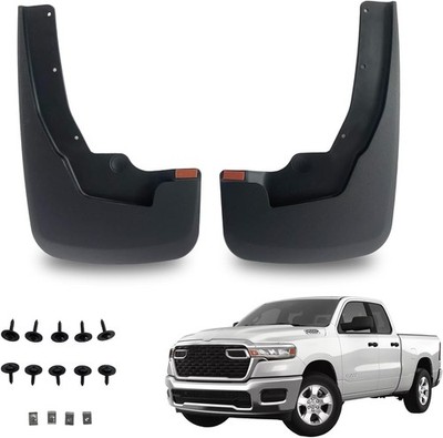 2 Pack Truck Mud Flaps for Dodge Ram 1500 2019-2026 Custom Front Mud Guards