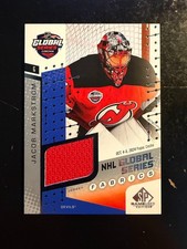 2025-26 SP GAME USED NHL GLOBAL SERIES FABRICS JACOB MARKSTROM #GSF1-19