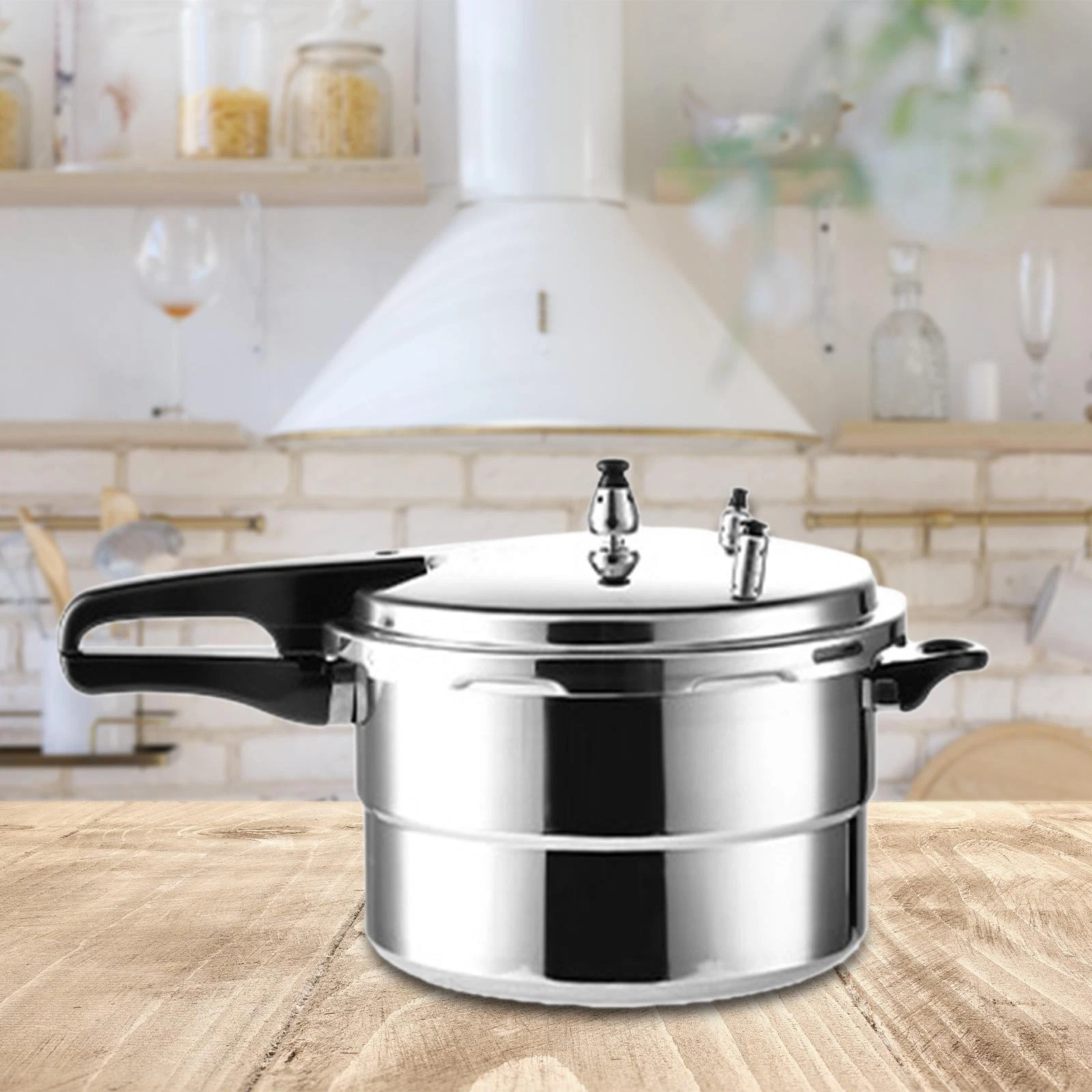 Stovetop Pressure Cooker Kitchen Cookware 3L 1-2 Servings Faster Cooking Heat