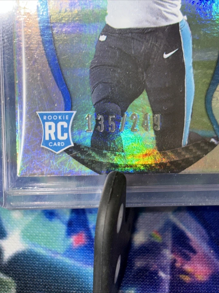 2021 Certified Terrace Marshall Jr Freshman Fabric RPA /249 Panthers Patch Auto! - Image 2 of 3