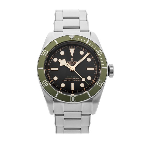 Tudor Heritage Black Bay Harrods Exclusive Steel Auto 41mm Gre...