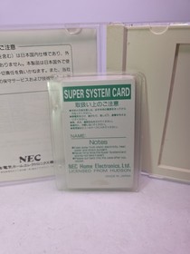 PC Engine CoreGrafx Super System Card boxed Japan NEC Hu-Card game US Seller 