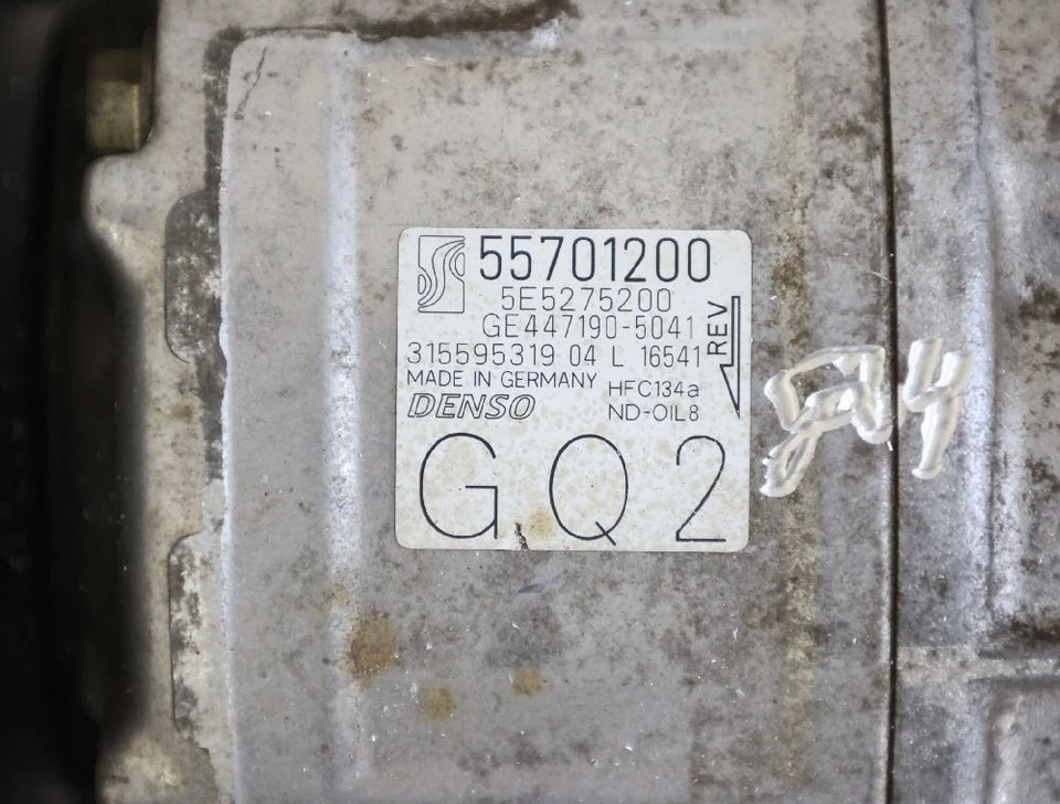 Klimakompressor Opel CORSA D 93190812 DENSO 1.0 44 KW 60 PS Benzin 05-2009 — 第 4/4 张图片