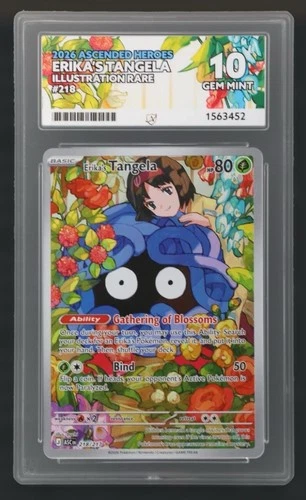 Pokémon TCG Erika’s Tangela 2026 Ascended Heroes 218/217 Ace Grading 10