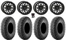 System 3 SB-9 Bdlk 15"WheelsMatteBk 35"CliffhangerSticky Tires RenegadeOutlander