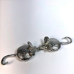 Vintage Mouse Belt Buckle Silver Tone Whimsical Mimi Di N Signed Statement