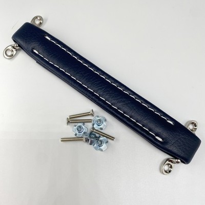 Blue Vtg Style Guitar AMP Amplifier Leather Handle For Fender Ampeg Nuts & Screw