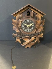 Vintage West Germany Cuckoo Clock For Parts Or Repair