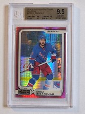 2018-19 O-Pee-Chee Platinum Red Prism Mika Zibanejad #31 NY Rangers #100/199 9.5