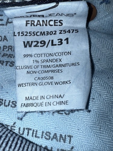 SILVER JEAN CO. Frances Flare Rip Style Mid Rise Women’s Size 29/31 Stretchy - Picture 9 of 9