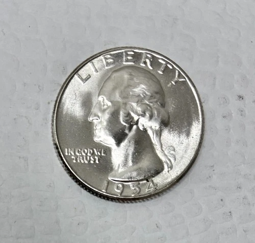 1954-S Silver Washington Quarter, Brilliant Uncirculated