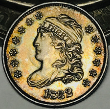 1832 Capped Bust Half Dime 5C UNCIRCULATED Choice Silver US Type Coin CC29828