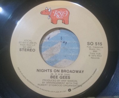 Bee Gees - Nights On Broadway / Edge Of The Universe - RSO 515  