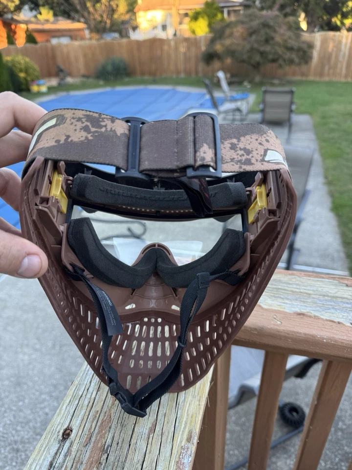 Máscara de paintball JT Proflex x con gafas de color marrón/marrón LE de cambio rápido Foto 4 de 4