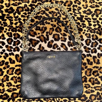 s-l400.jpg Black chain clutch / crossbody bag - medium size - Loris Chicago main image 0