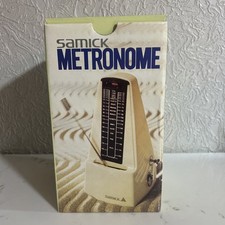 Samick Metronome SMM-88 Manual Mechanical Wind Up Black With Bell Piano Tempo