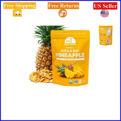 Organic Dried Pineapple Snacks,  & Gluten-Free, 16oz Resealable Bag