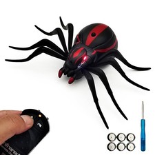 Tipmant RC Spider Toy IR Remote Control 6.1 x 3.4 x 1.4 inches, Black